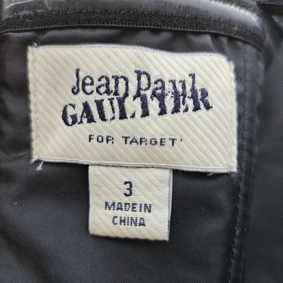 Jean Paul Gaultier x Target Strapless Black Dress Sz 3 Whimsigoth Dark Romantic - Picture 10 of 11